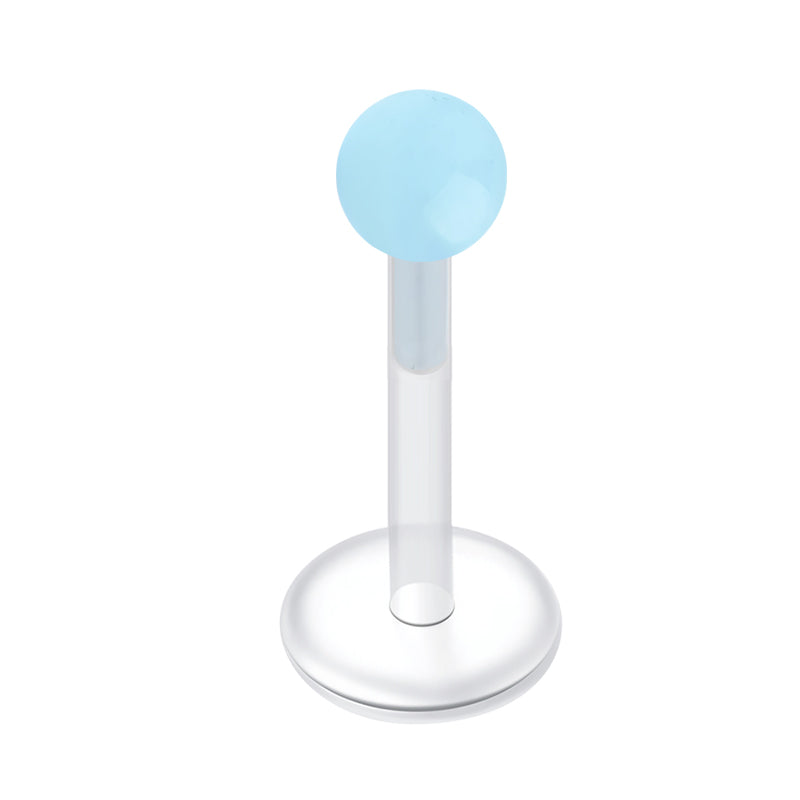 Plastic Lip Studs Colorful Ball