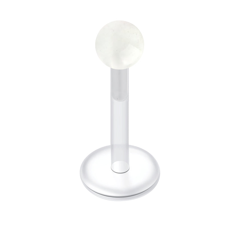 Plastic Lip Studs Colorful Ball