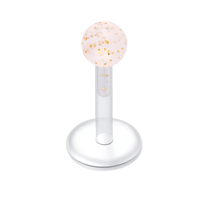Plastic Lip Studs Colorful Ball