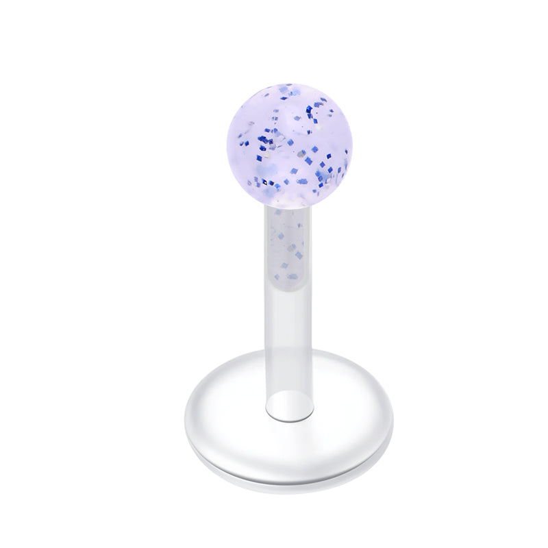 Plastic Lip Studs Colorful Ball