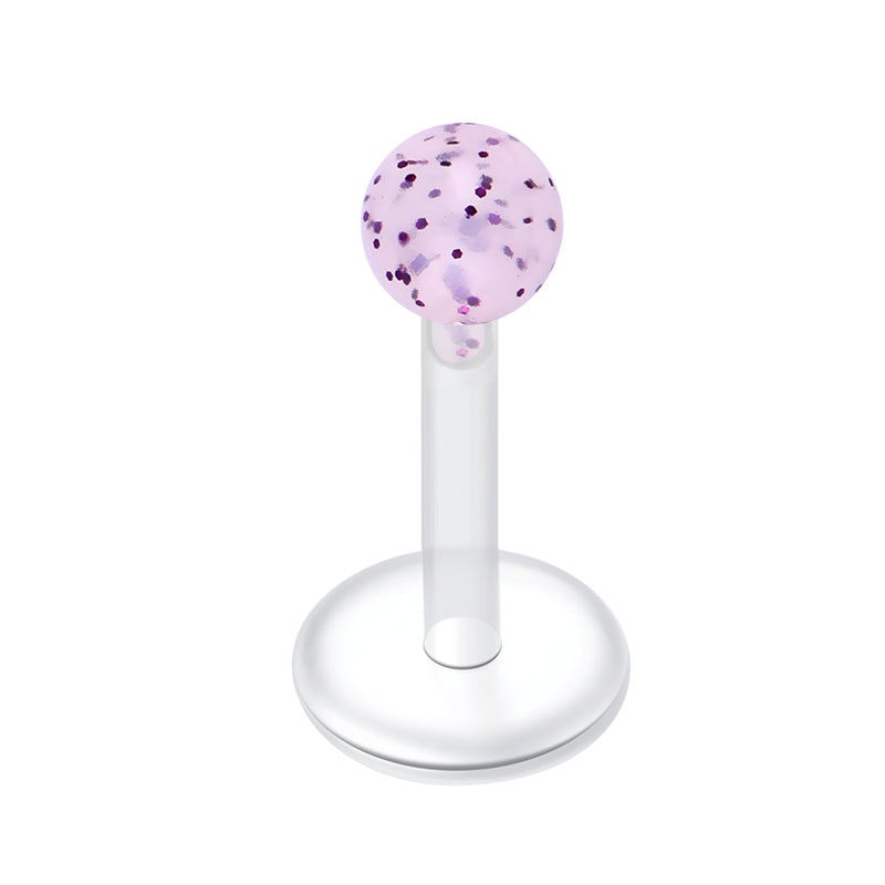 Plastic Lip Studs Colorful Ball