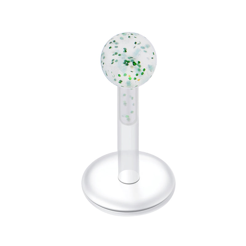 Plastic Lip Studs Colorful Ball