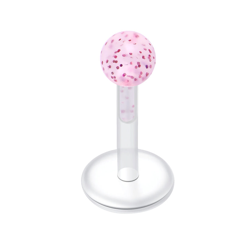 Plastic Lip Studs Colorful Ball