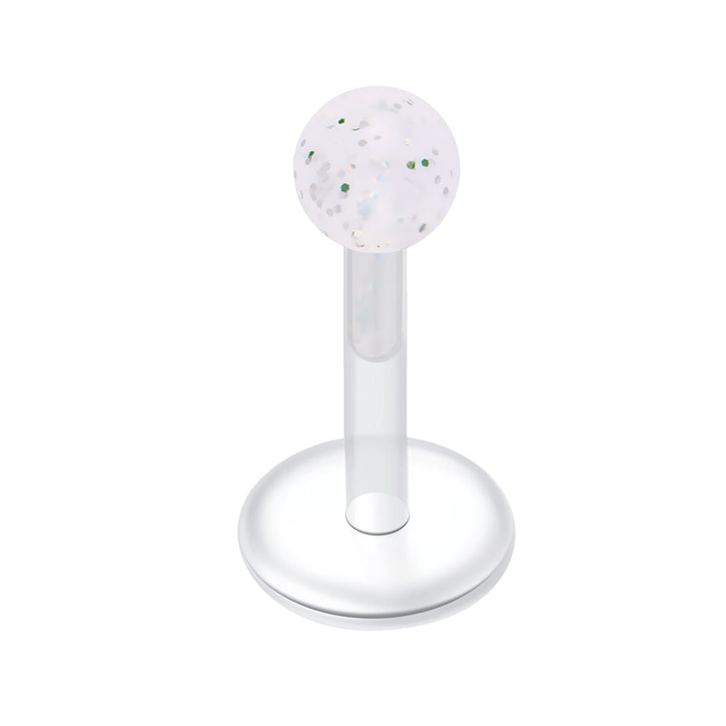 Plastic Lip Studs Colorful Ball