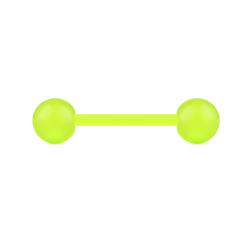 Plastic Tongue Rings Glow in Dark