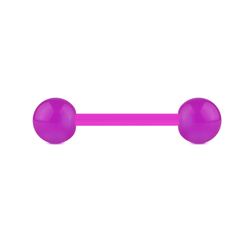 Plastic Tongue Rings Glow in Dark