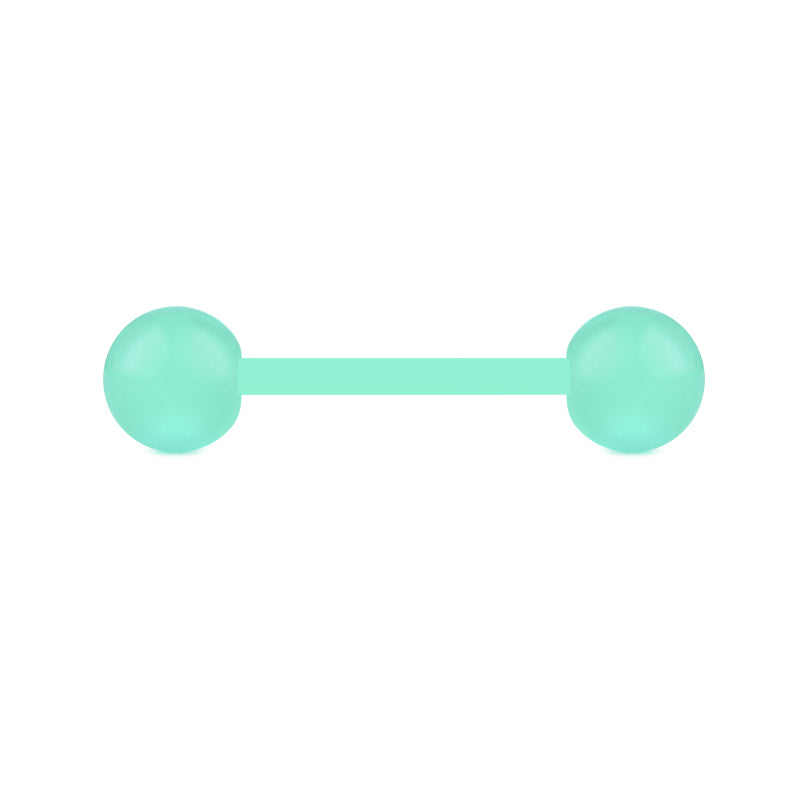 Plastic Tongue Rings Glow in Dark