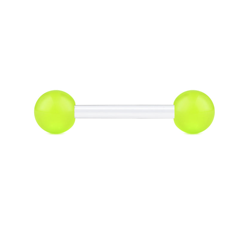 Plastic Tongue Rings Colorful Balls