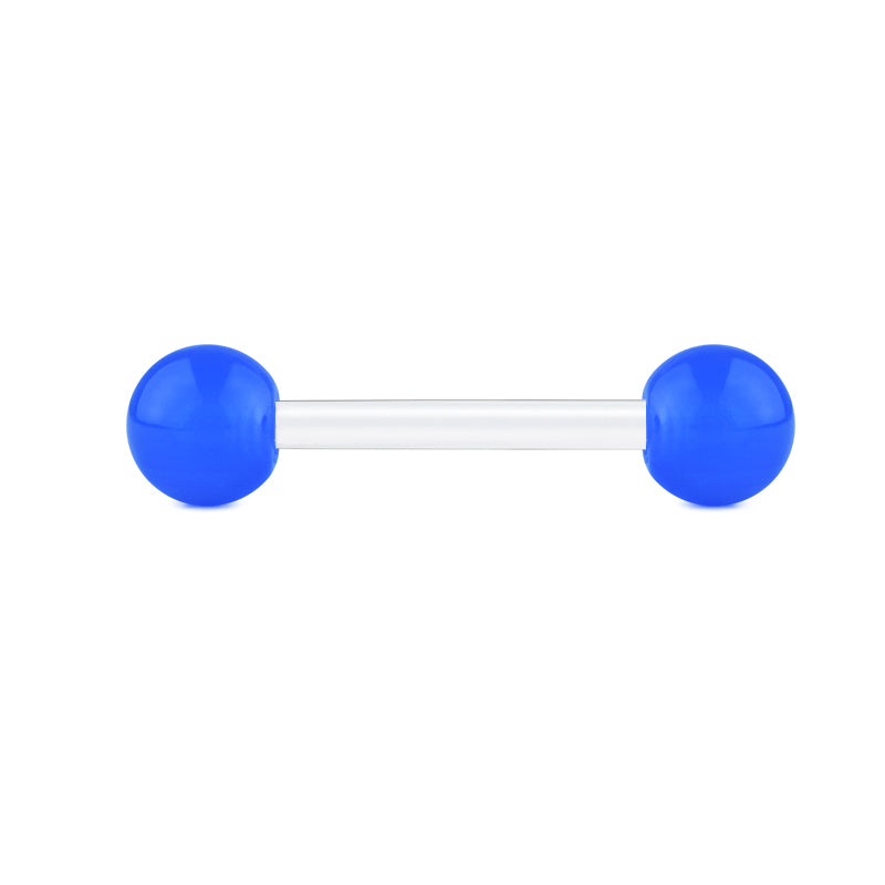 Plastic Tongue Rings Colorful Balls