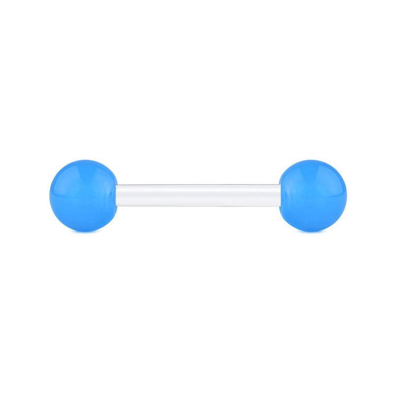 Plastic Tongue Rings Colorful Balls
