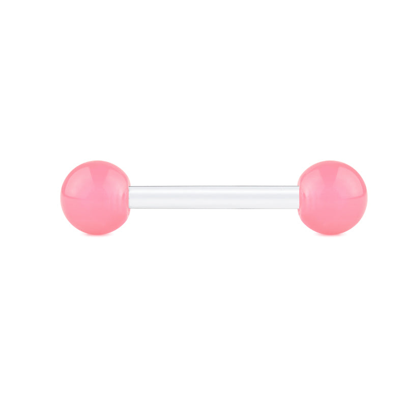 Plastic Tongue Rings Colorful Balls