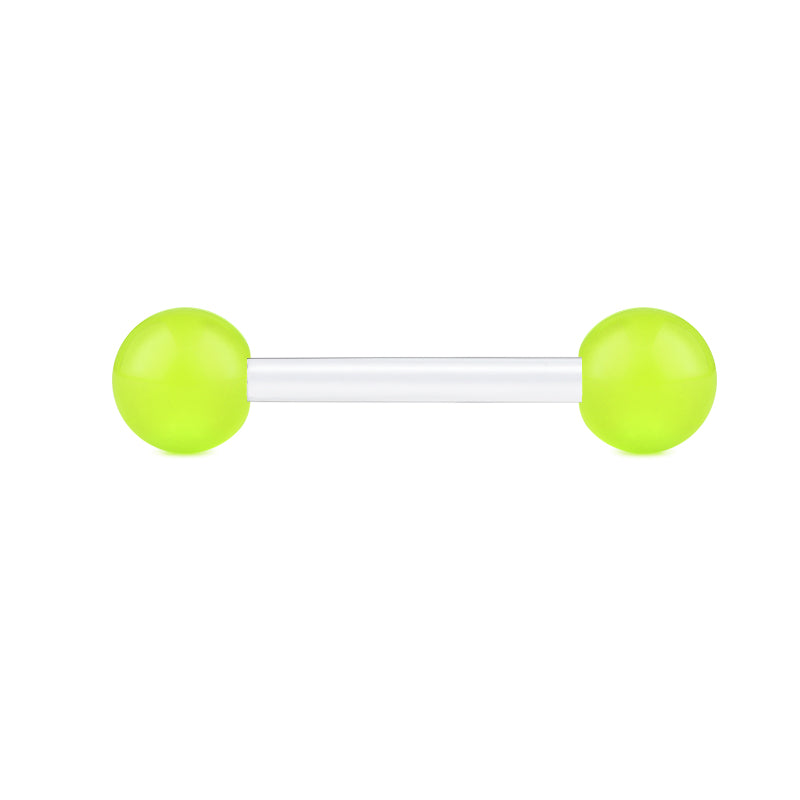 Plastic Tongue Rings Colorful Balls