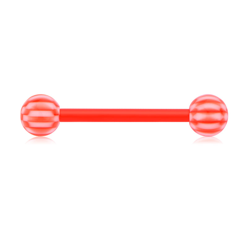 Plastic Tongue Rings Colorful Various