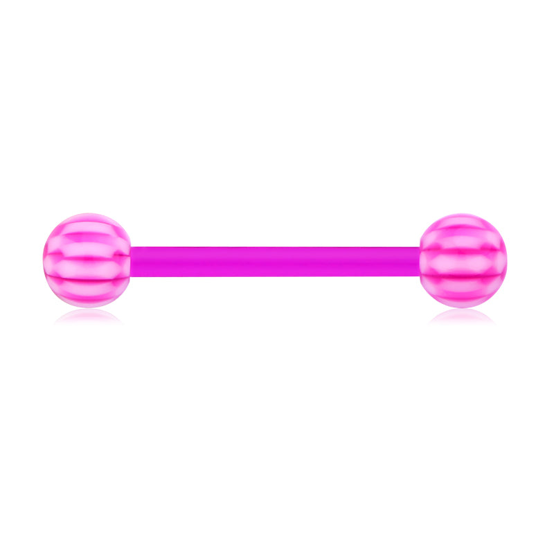 Plastic Tongue Rings Colorful Various