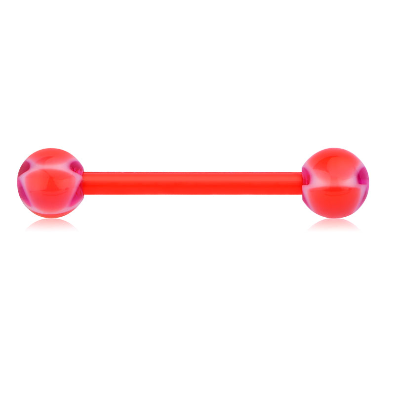 Plastic Tongue Rings Colorful Various