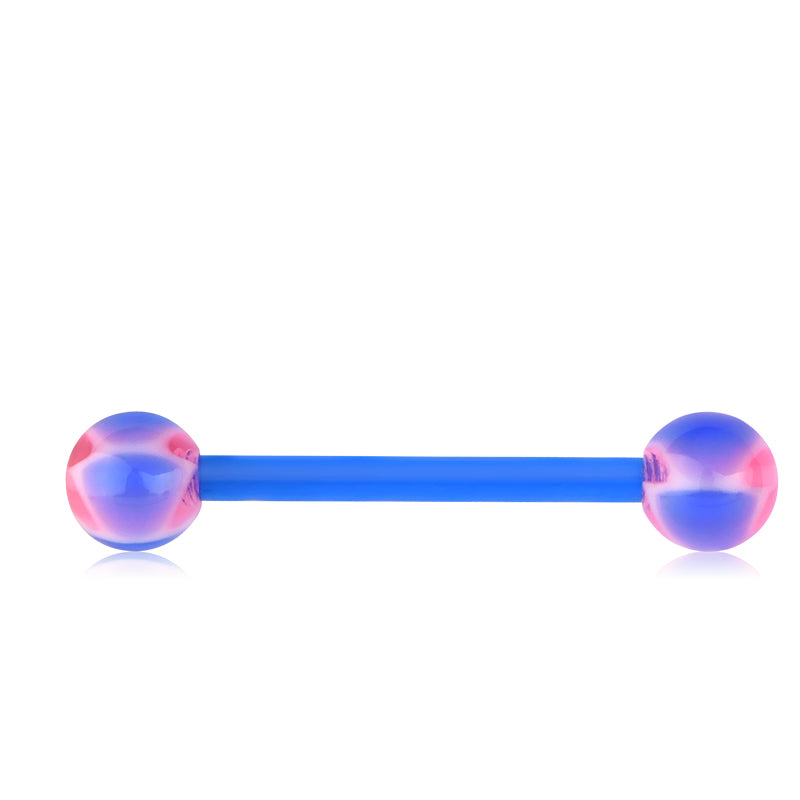 Plastic Tongue Rings Colorful Various
