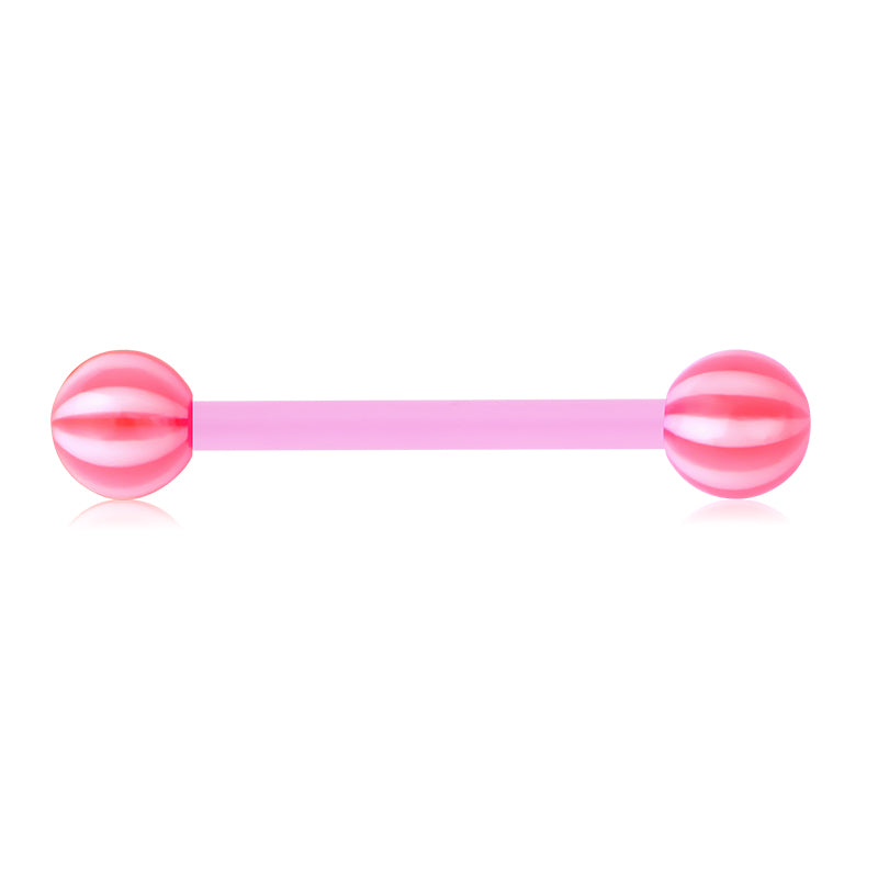 Plastic Tongue Rings Colorful Various
