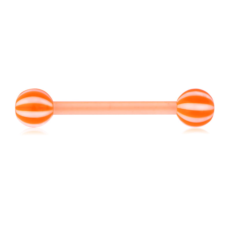 Plastic Tongue Rings Colorful Various