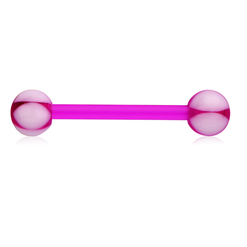Plastic Tongue Rings Colorful Various