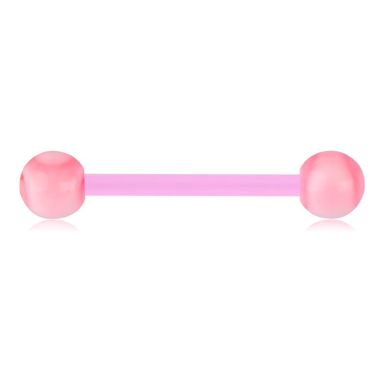 Plastic Tongue Rings Colorful Various