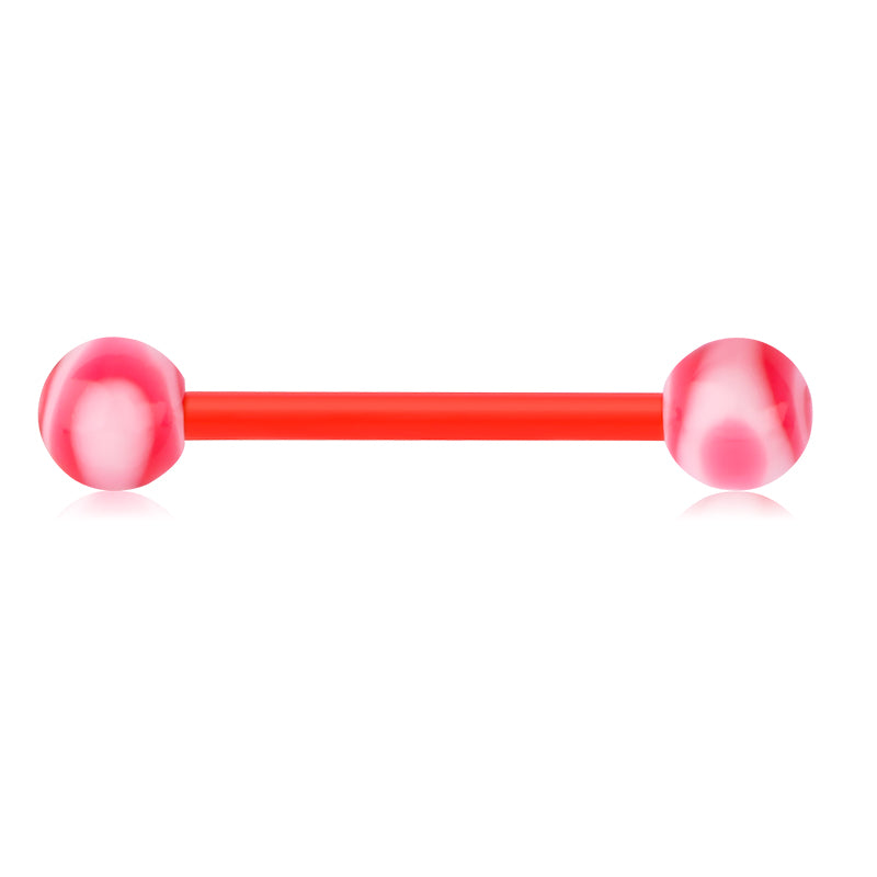 Plastic Tongue Rings Colorful Various