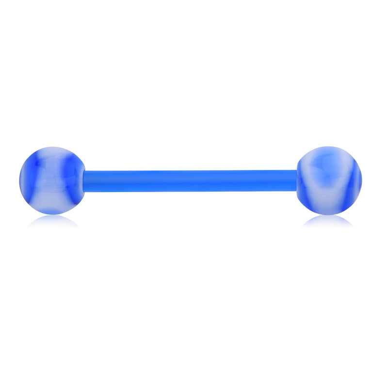 Plastic Tongue Rings Colorful Various