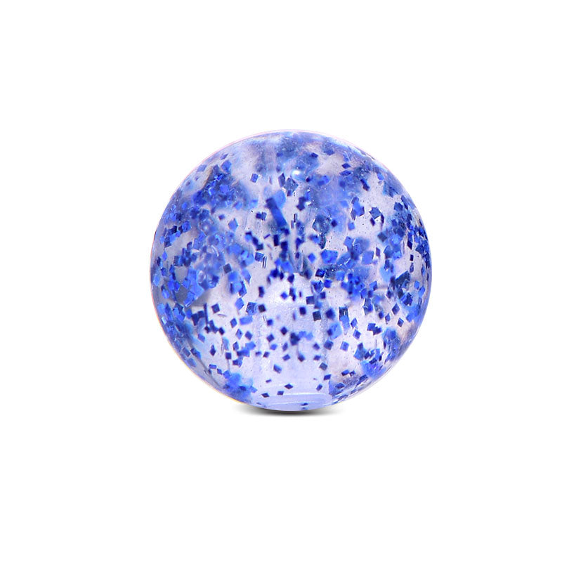 Piercing Glitter Ball 14G Blue 5mm
