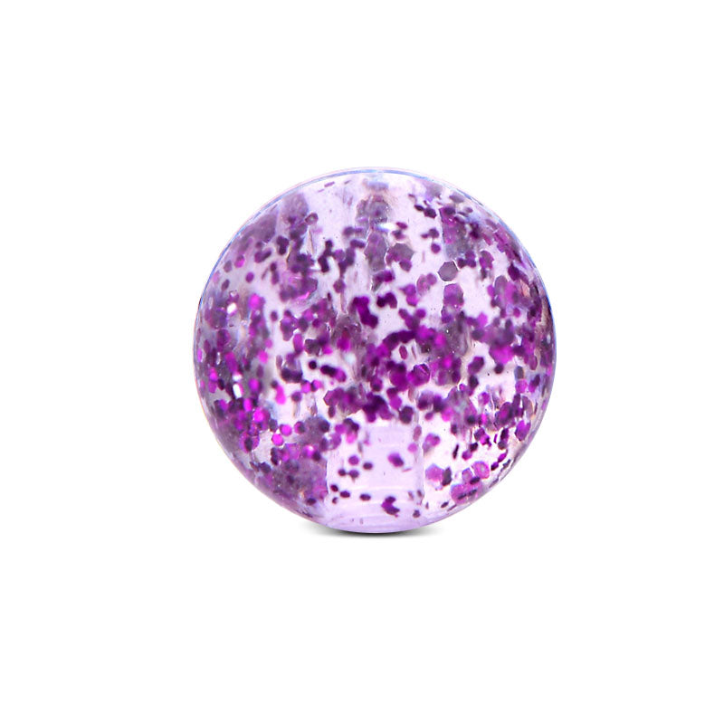 Piercing Glitter Ball 14G Purple 5mm