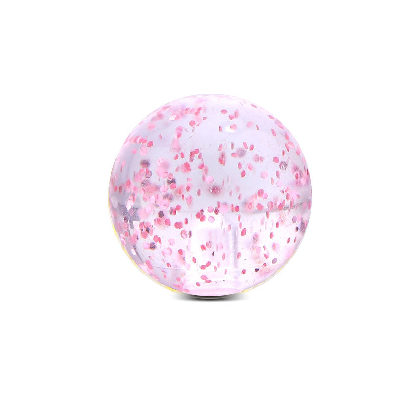 Piercing Glitter Ball 14G Pink 5mm