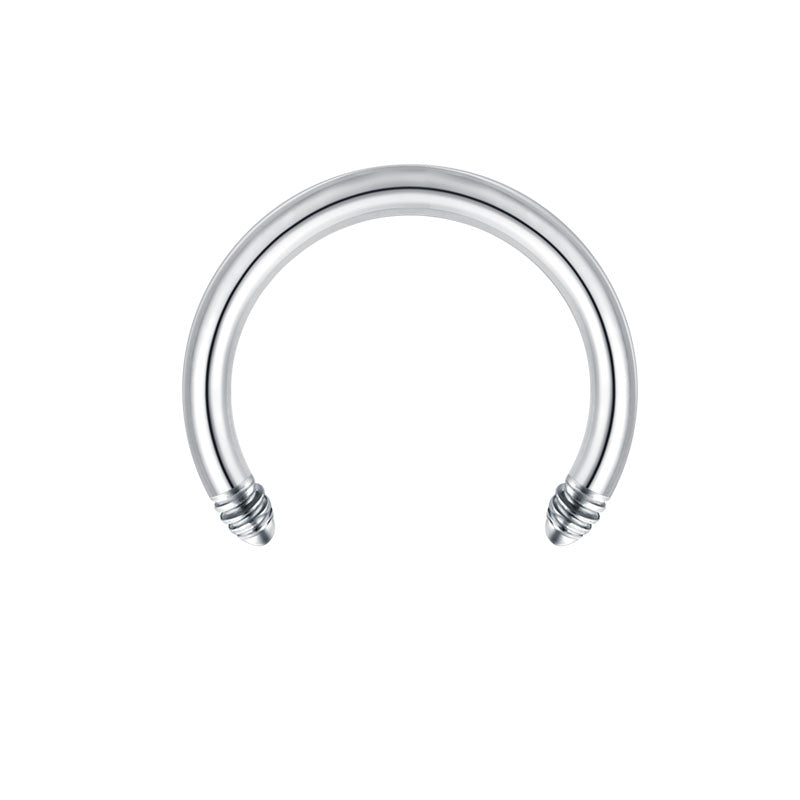 Horseshoe Barbell 16G Stainless Stee Silver 12mm