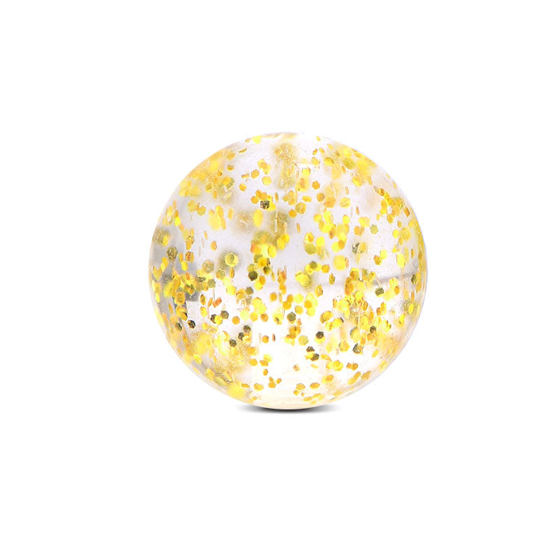 Piercing Glitter Ball 14G Gold 5mm