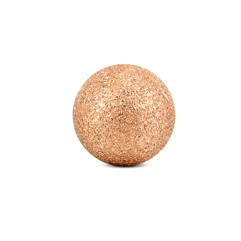 Matte Piercing Ball 14G Rose Gold 5mm