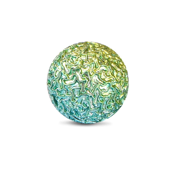 Tinfoil Piercing Ball 14G 8mm Blue Green