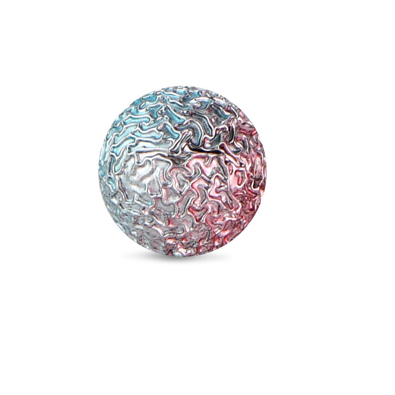 Tinfoil Piercing Ball 14G 8mm Pink Blue