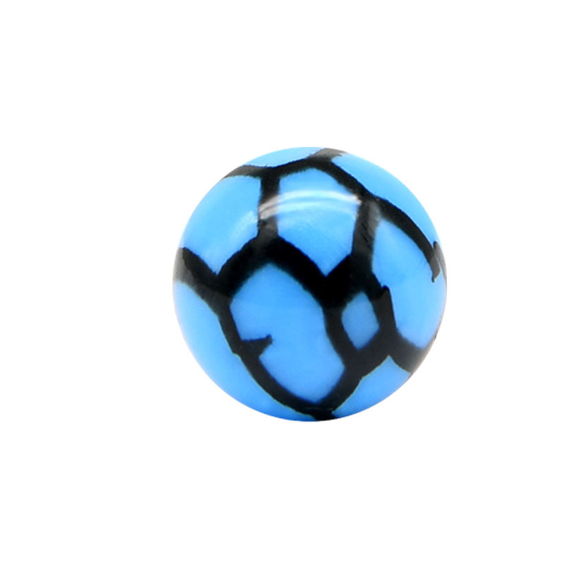 Texture Ball 14G Blue 5mm
