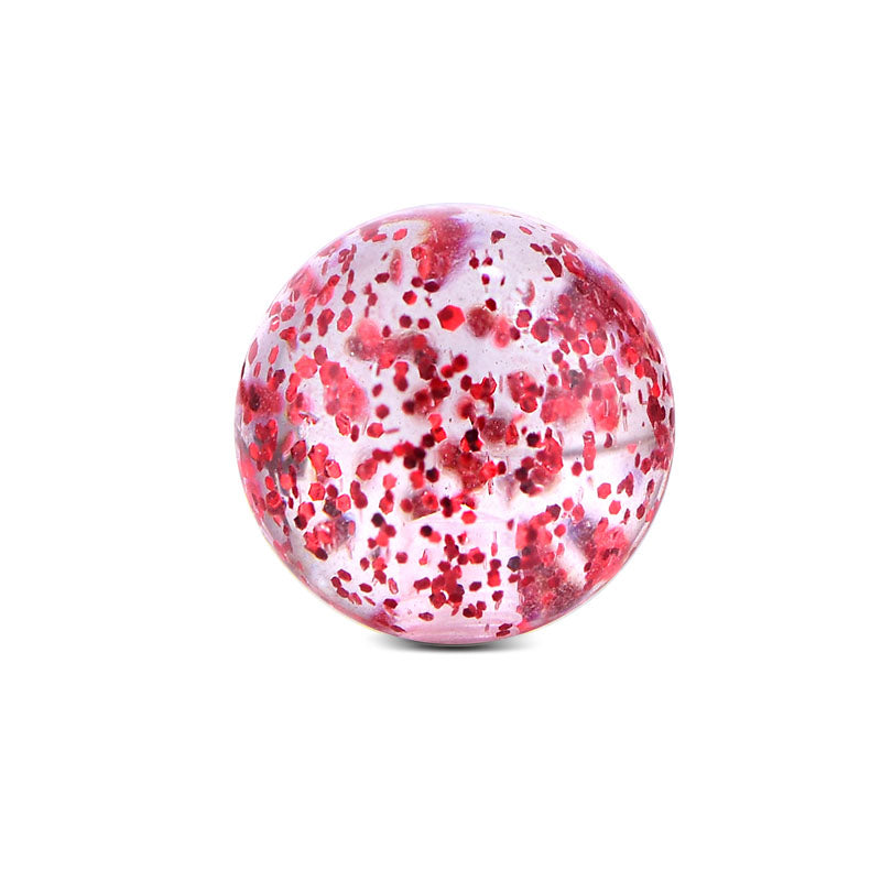 Piercing Glitter Ball 16G 3mm Red