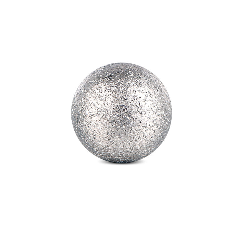 Silver Matte Piercing Ball 16G