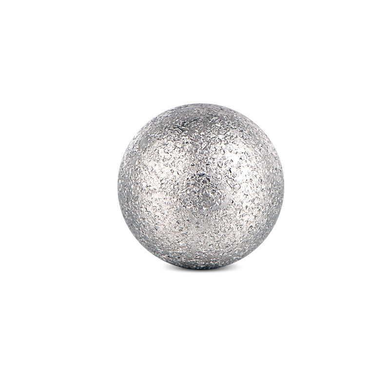 Silver Matte Piercing Ball 16G