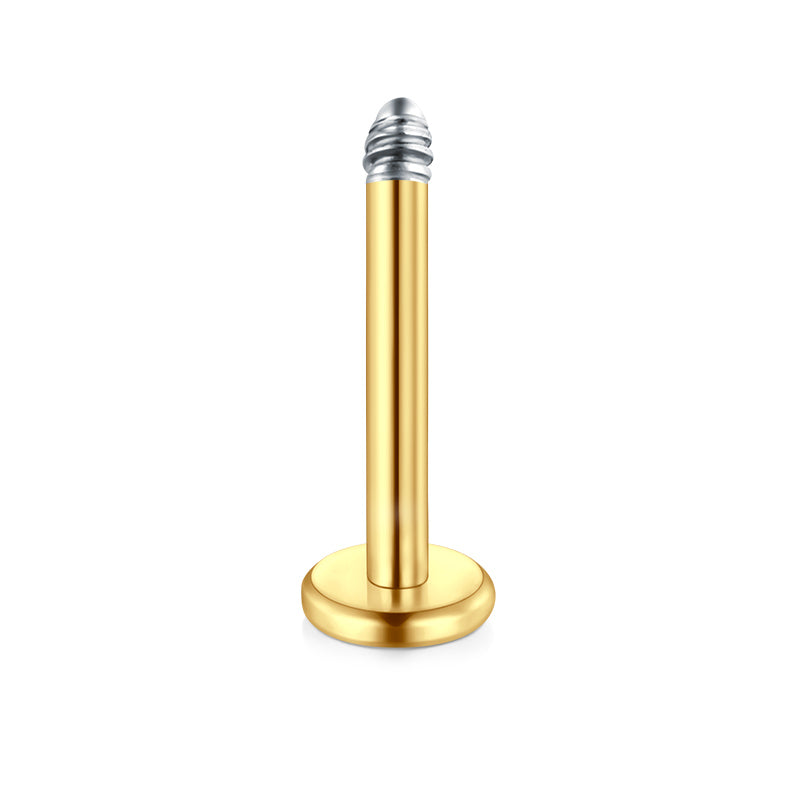 16G Labret Bar Gold 8mm
