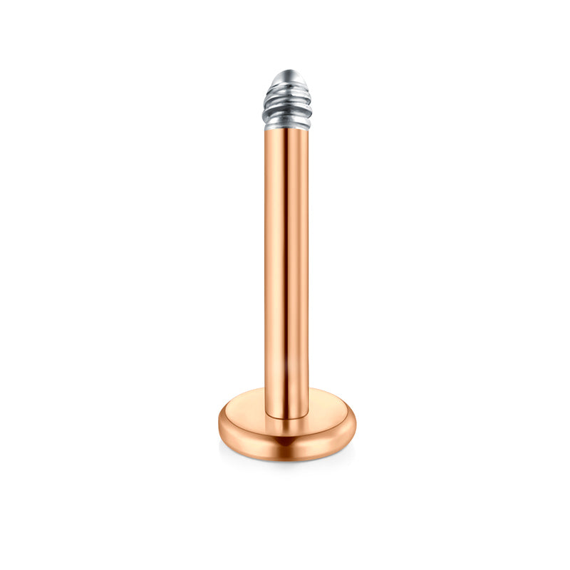 16G Labret Bar Rose Gold 6mm