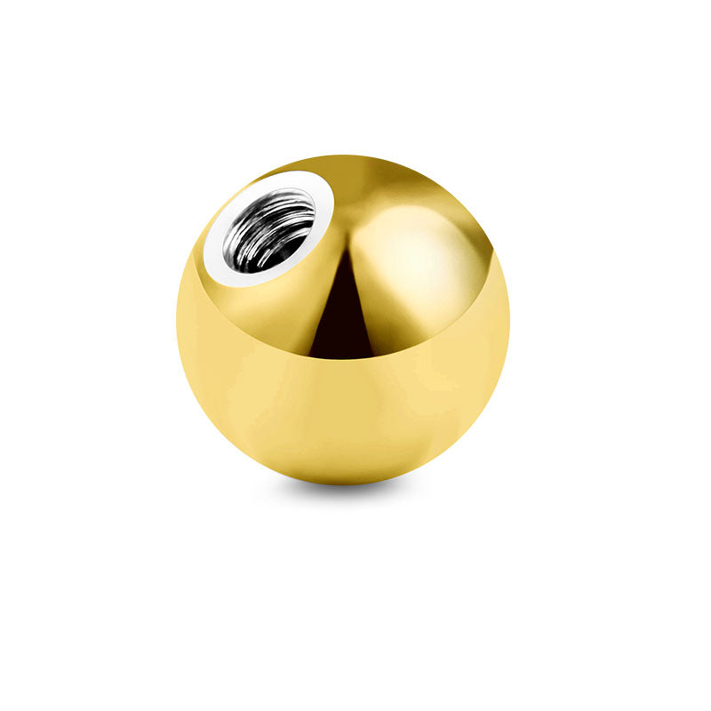 Stahl Piercing Ball 20G 3mm Gold