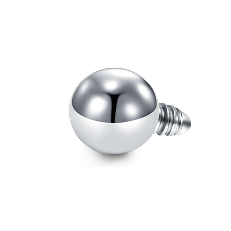 Silver Stahl Piercing Ball 16G