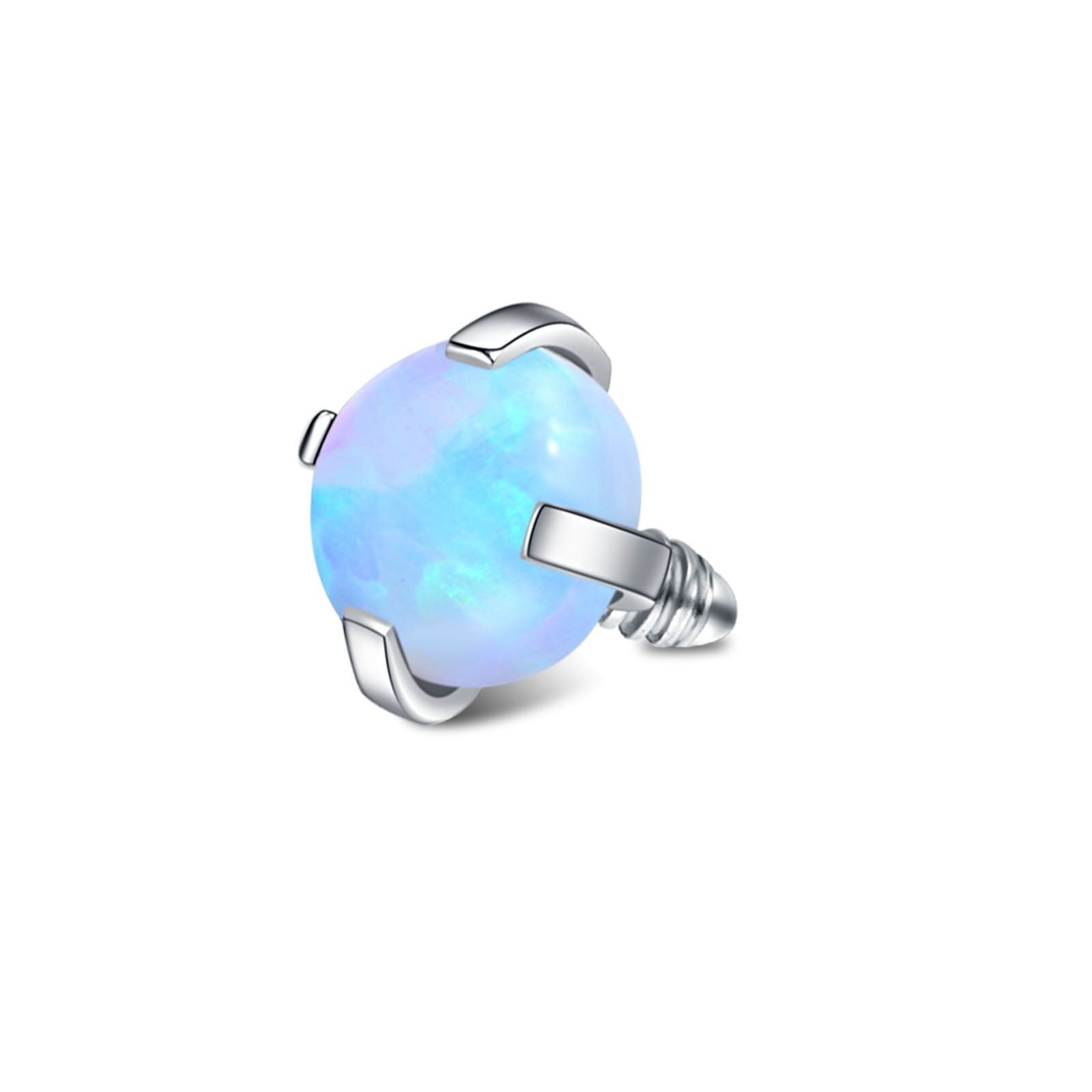 Piercing Ball Real Opal 16G 3mm Light Blue