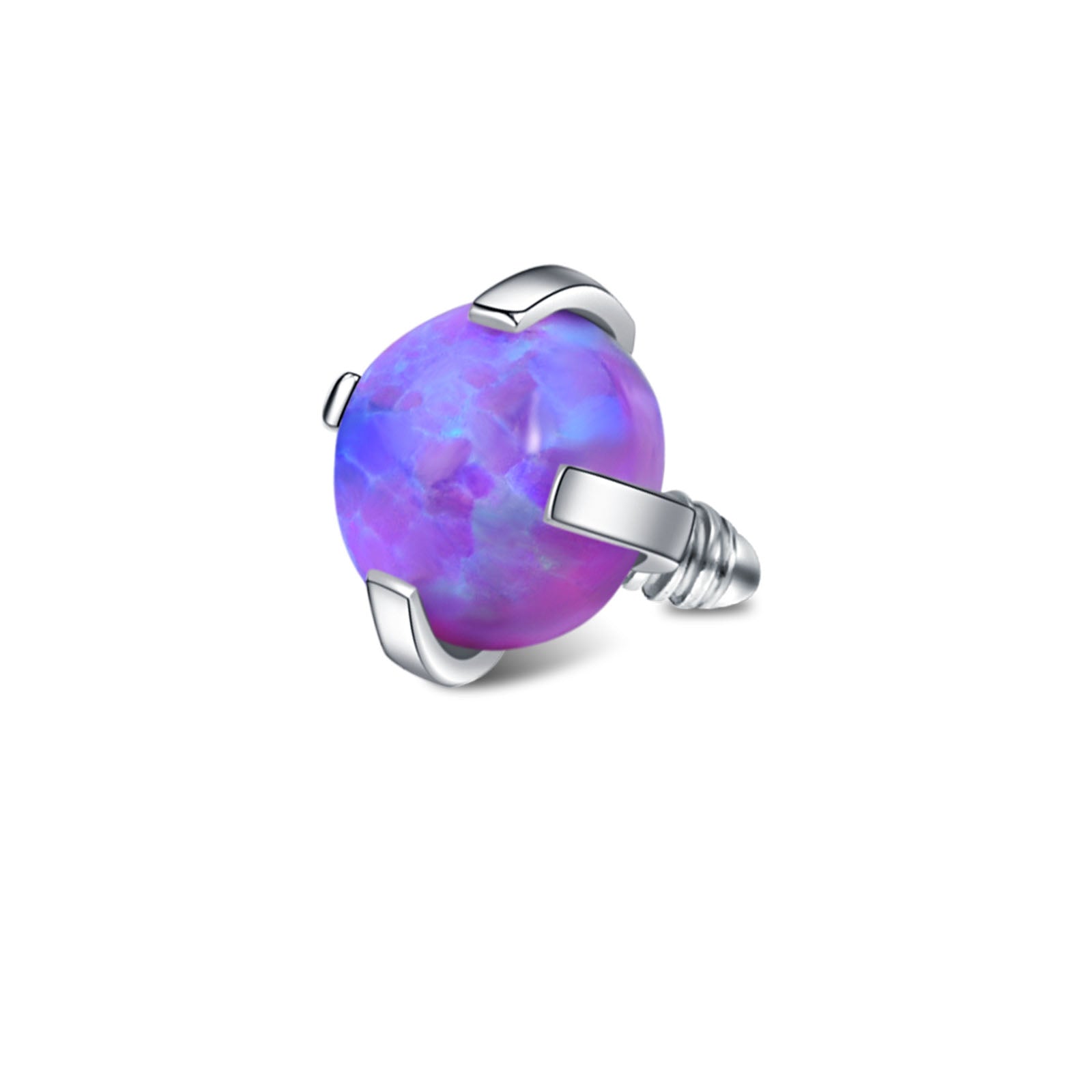 Piercing Ball Real Opal 16G 3mm Purple