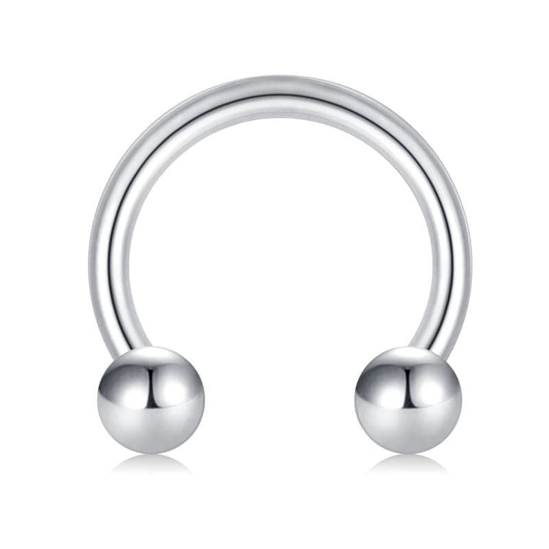 12G Horseshoe Septum Ring Women Nipple Piercing Body Jewelry