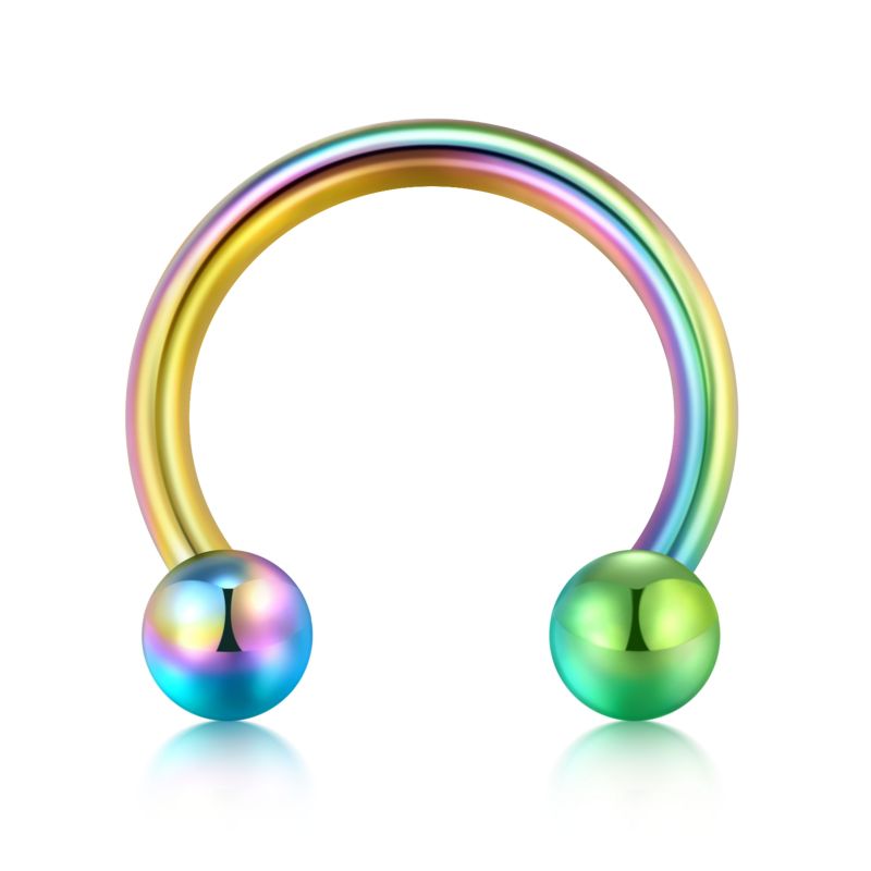 14G Septum Ring Horseshoe Nipple Ring Piercing for Women Helix Hoop Earring