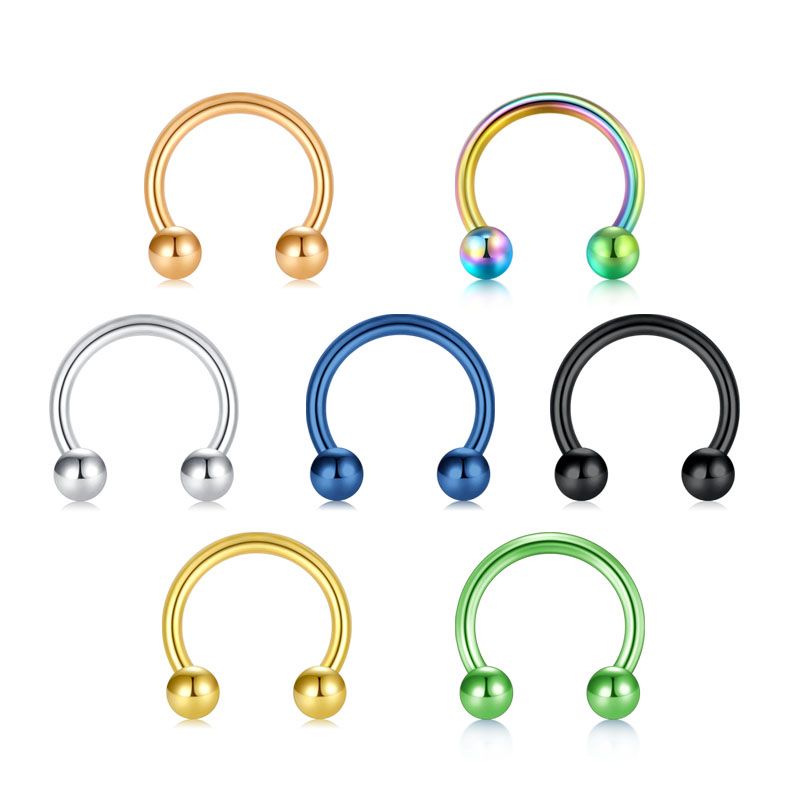 Septum Ring 16G 14G Internal Thread Stainless Steel Helix Earring Jewelry