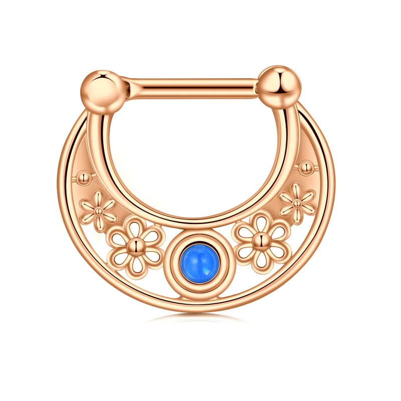 septum clicker rose gold