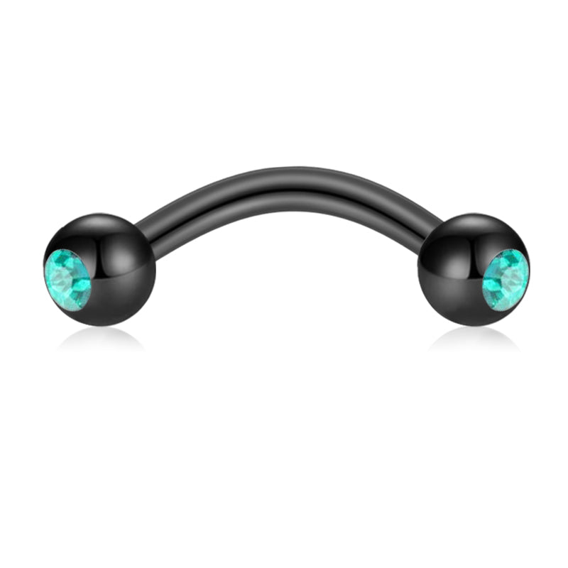 Blue CZ Rook Earring