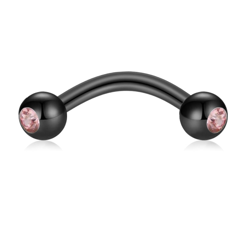 Pink CZ Rook Earring